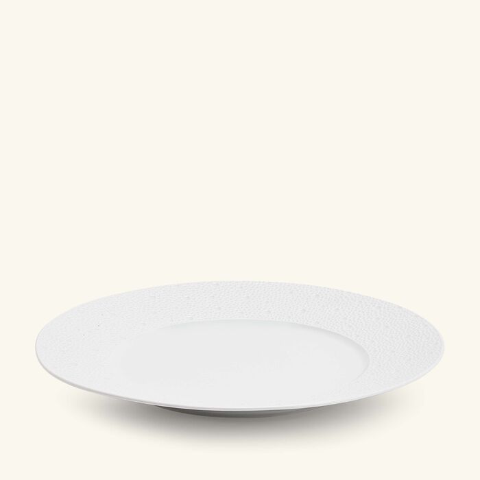 bernardaud ecume service plate round white 29cm