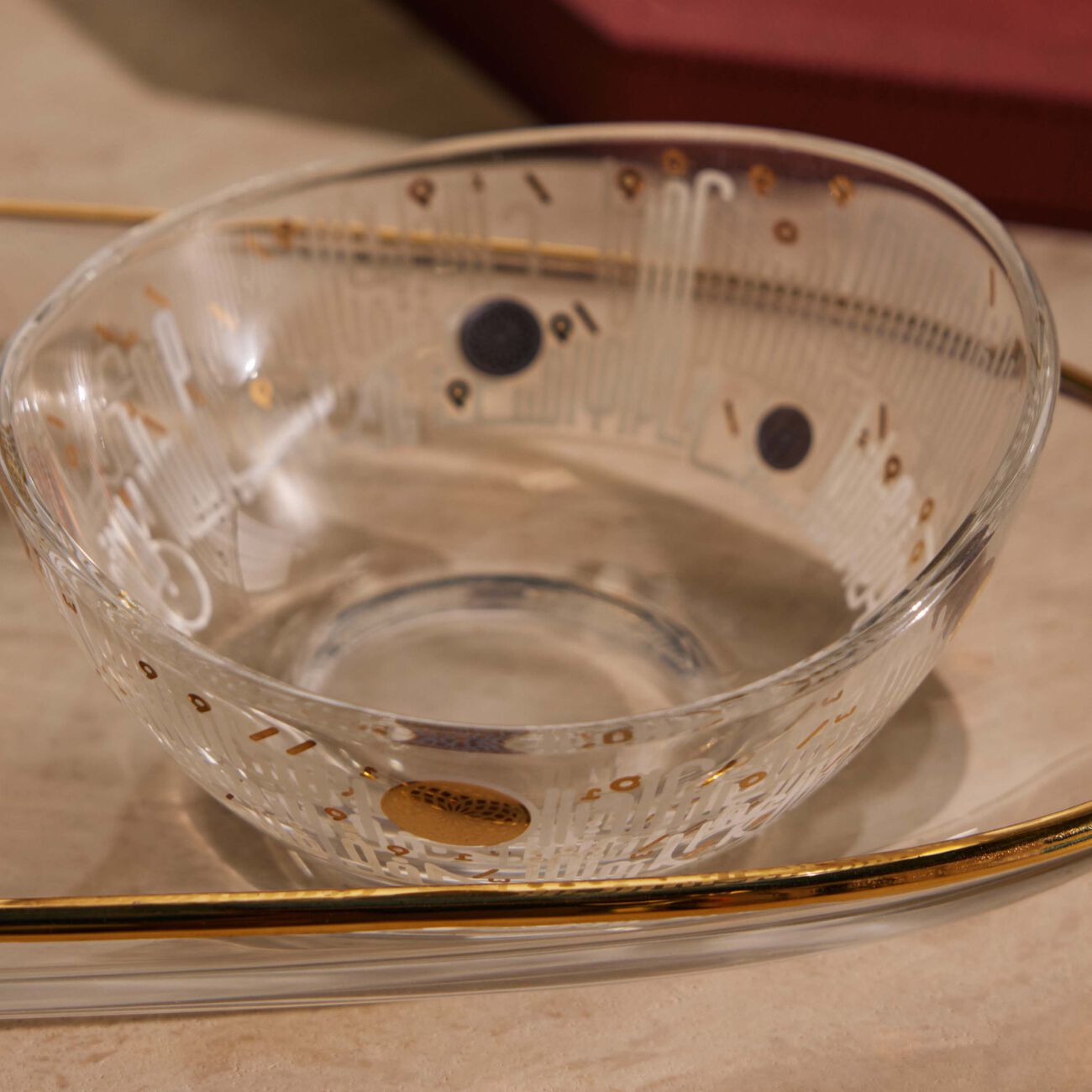 dimlaj hayat serving bowl and tray gold set of 4