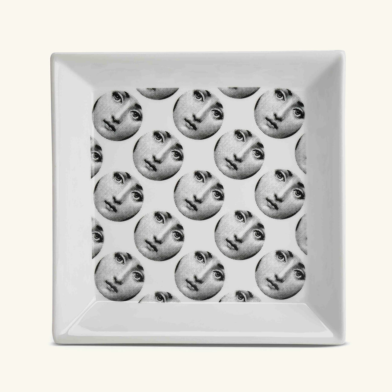 fornasetti tema e variazioni no 198 trinket tray square small white