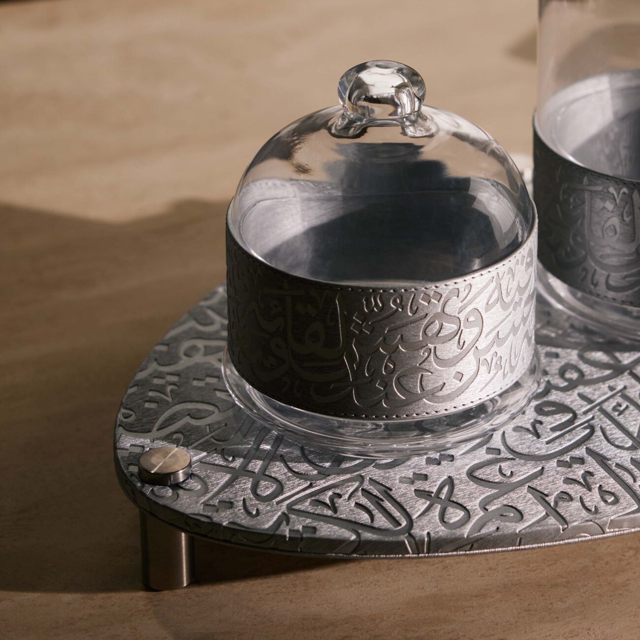 dimlaj kareem serving bowl silver set of 2