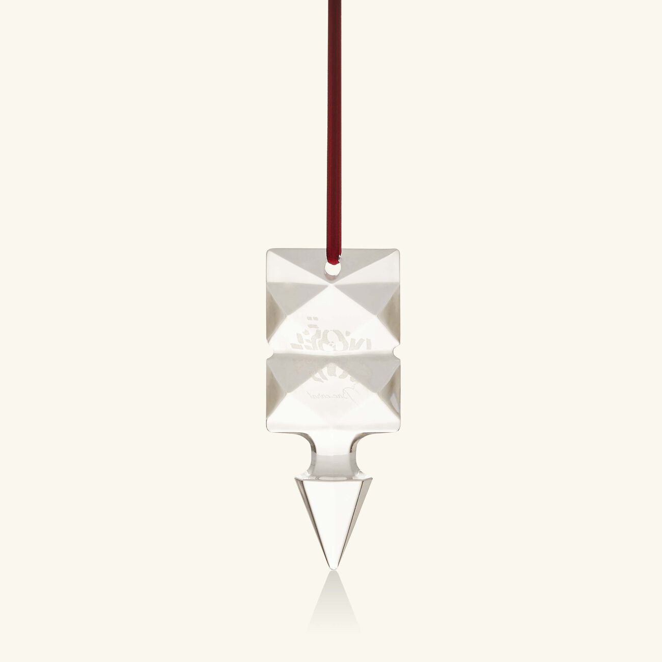 baccarat no l louxor annual ornament 2024 mini clear