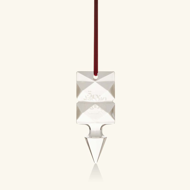 baccarat no l louxor annual ornament 2024 mini clear