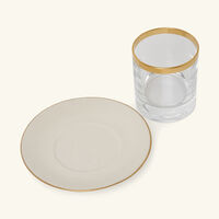 villari dressage ice cream cup   saucer clear