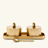 ira udaipur ashwa mukhwas box gold set of 2