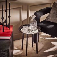 fornasetti cortile tray round large grey