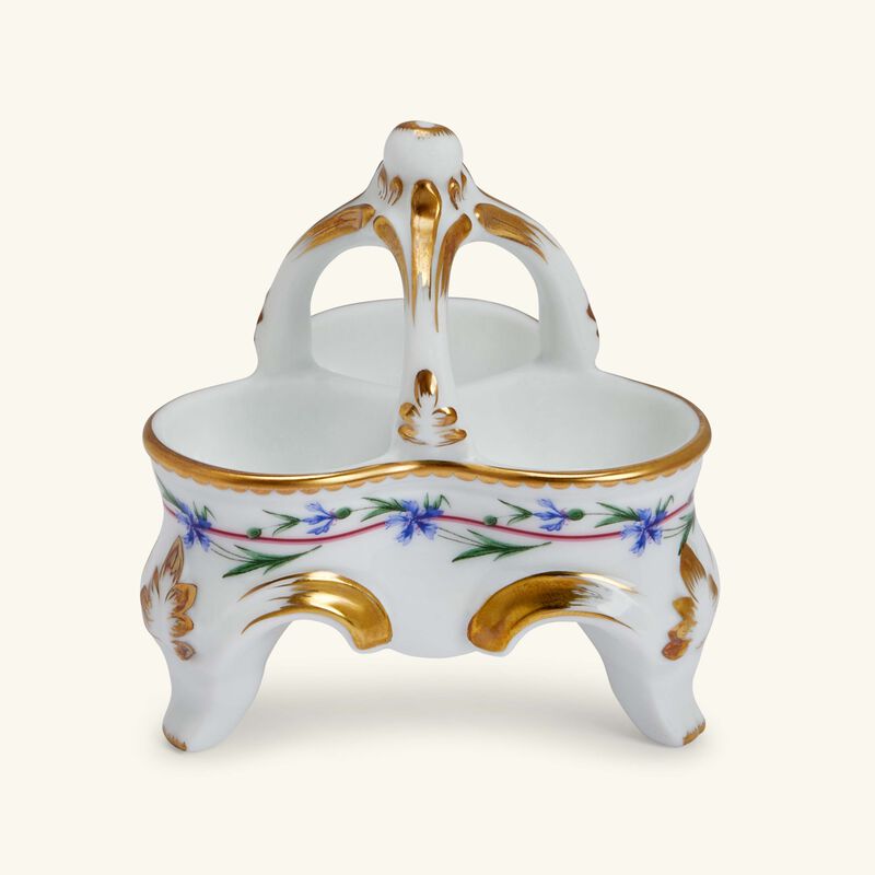 bernardaud le gobelet du roy salt   pepper shakers white