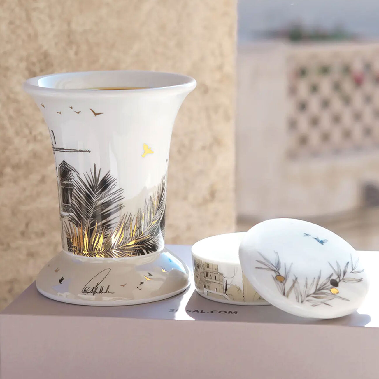 silsal naseem incense burner   trinket tray box