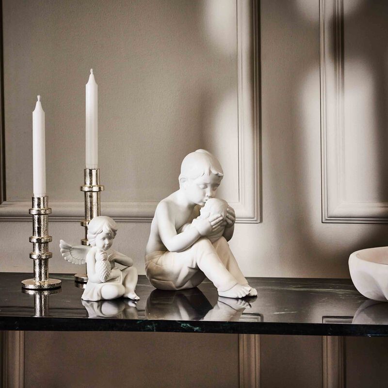 lladro welcome home children sculpture small white