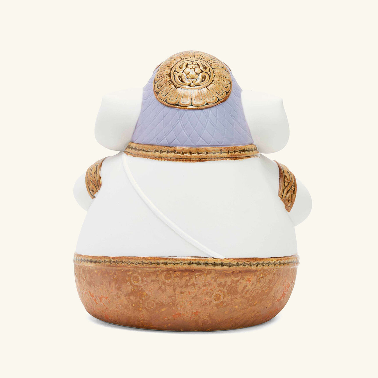 لادرو منحوتة غانيشا صغيرة بيضاء