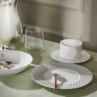 Madison 6 Dessert Plate Round Grey 21cm christofle madison 6 dessert plate round grey 21cm