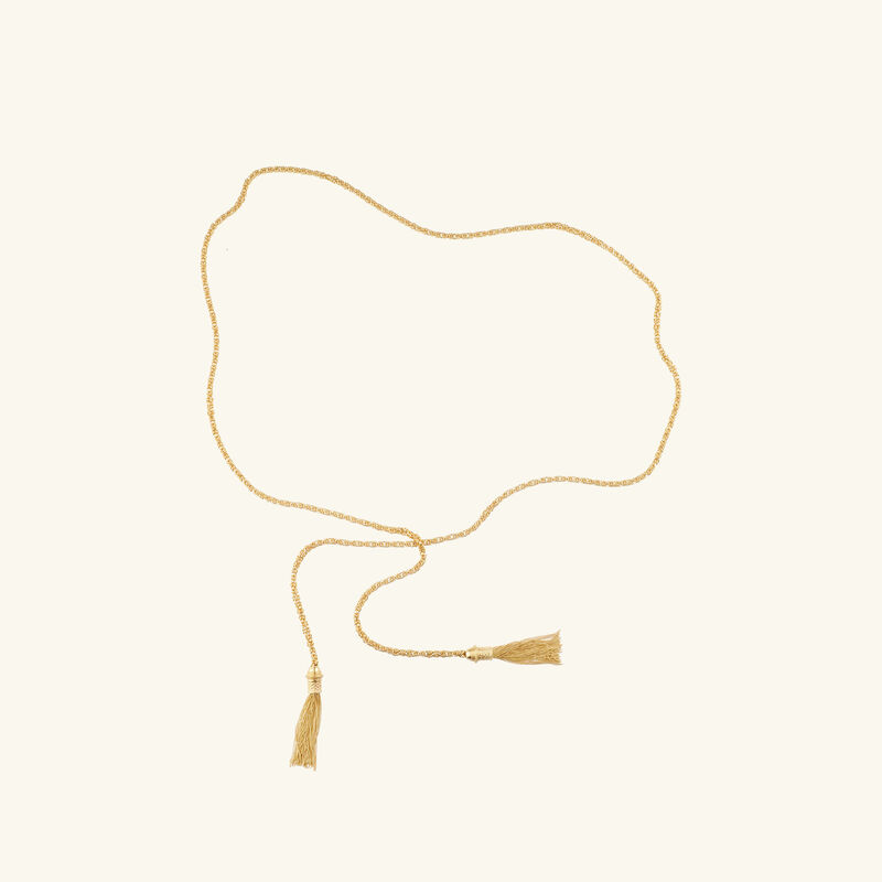 قلادة بيلت بومبون كبيرة باللون الذهبي large
