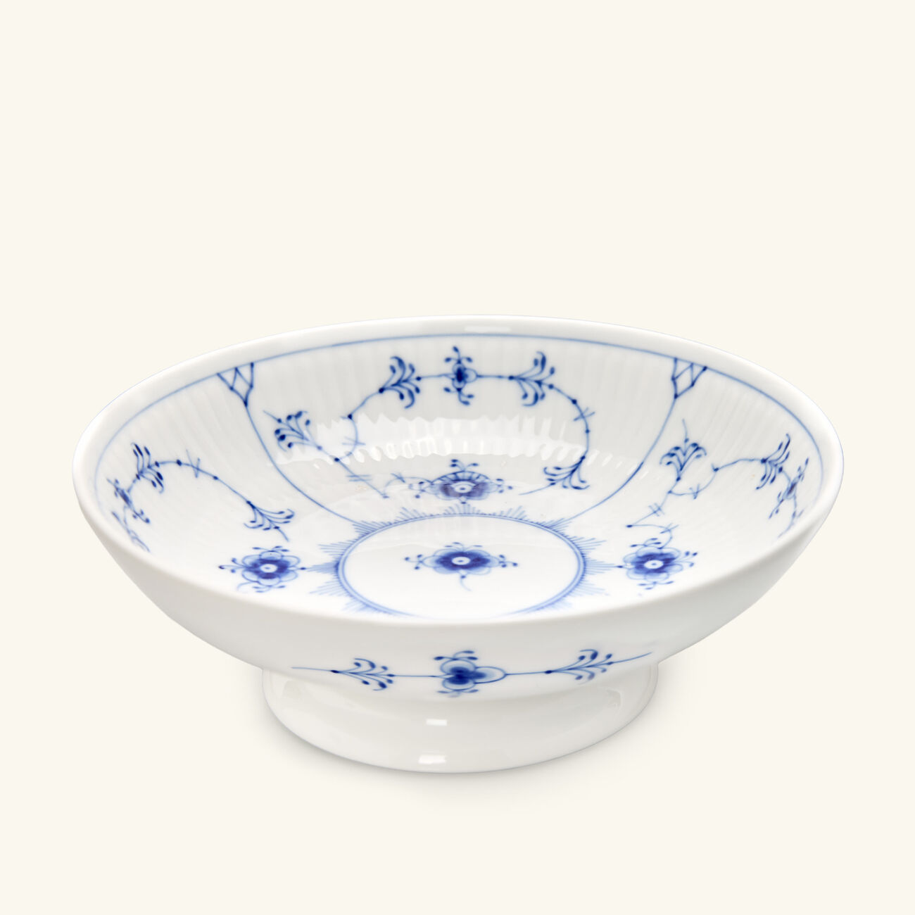 royal copenhagen blue fluted plain serving bowl