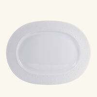 bernardaud ecume serving platter oval white 30cm