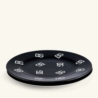 dolce gabbana casa dg logo dinner plate round 26cm set of 2