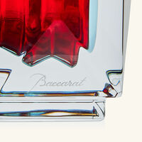 baccarat louxor vase small red