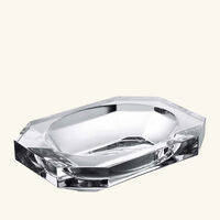 baccarat octogone trinket tray rectangular small clear