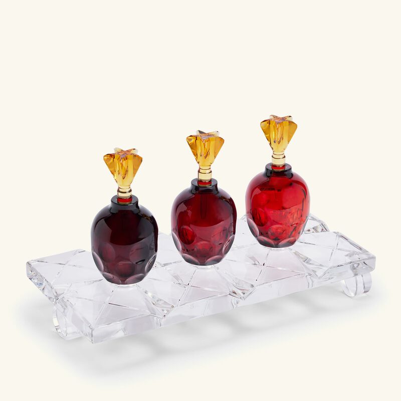 طقم من زجاجات العطور مع صينية large