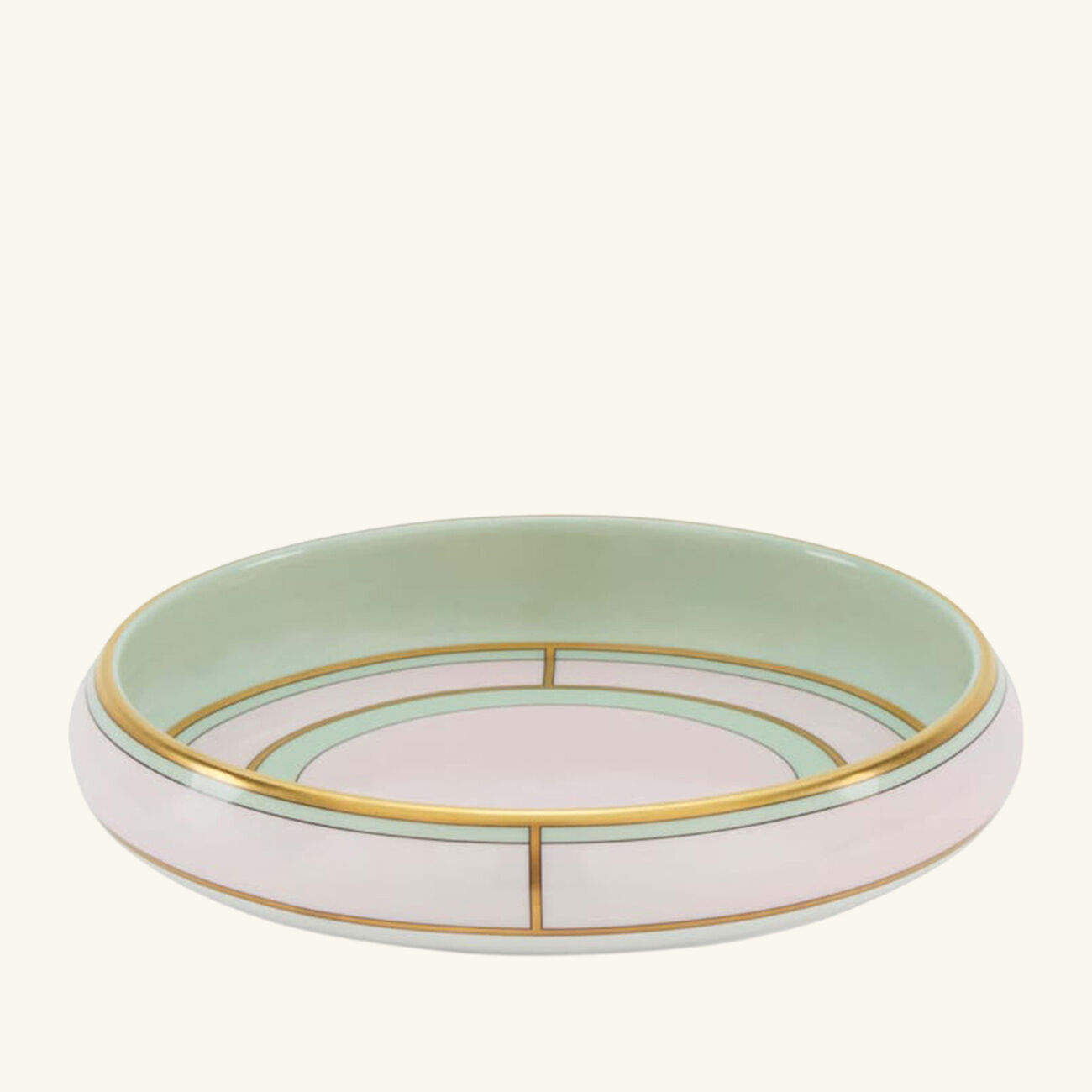 ginori 1735 diva serving platter round pink 17cm