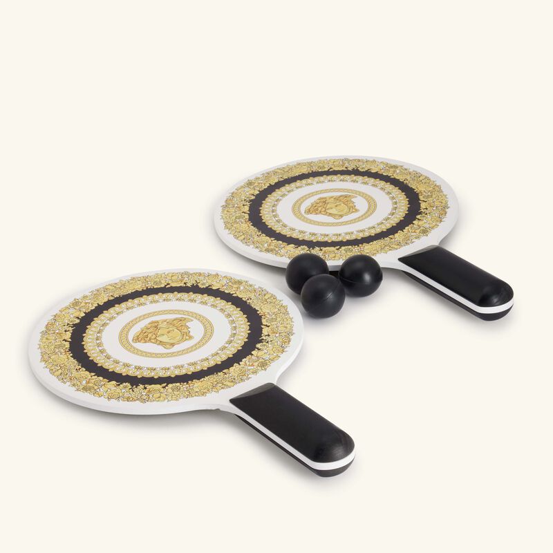 versace crete de fleur beach racket gold set of 2