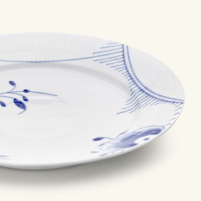 رويال كوبنهاغن طقم أطباق العشاء بلو ميغا دائري أبيض 27 سم من طبقين