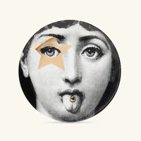 fornasetti tema e variazioni no 381 wall plate gold