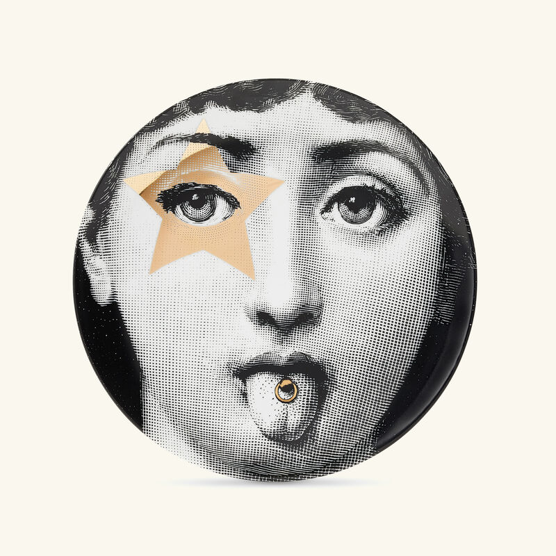fornasetti tema e variazioni no 381 wall plate gold