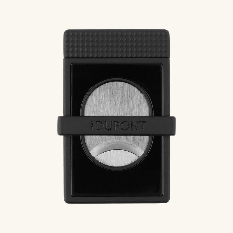 st dupont cigar stand slim cigar cutter black