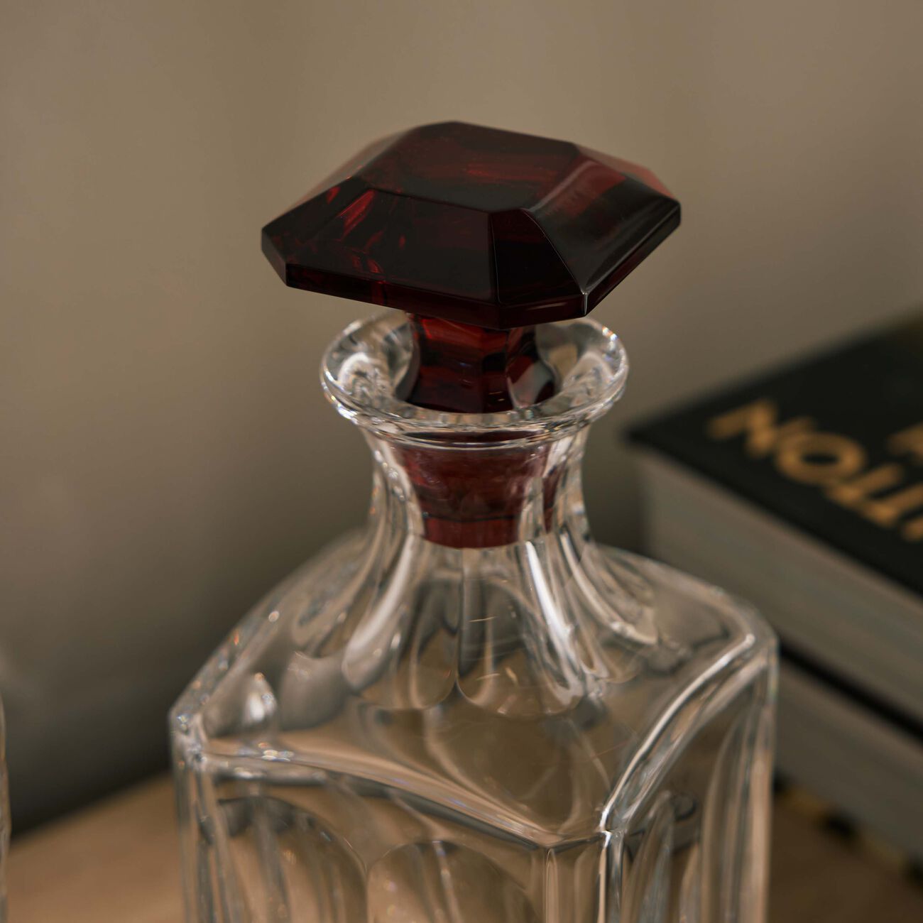 baccarat harcourt decanter red