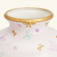 فيلاري مزهرية باترفلاي متوسطة الحجم وردية