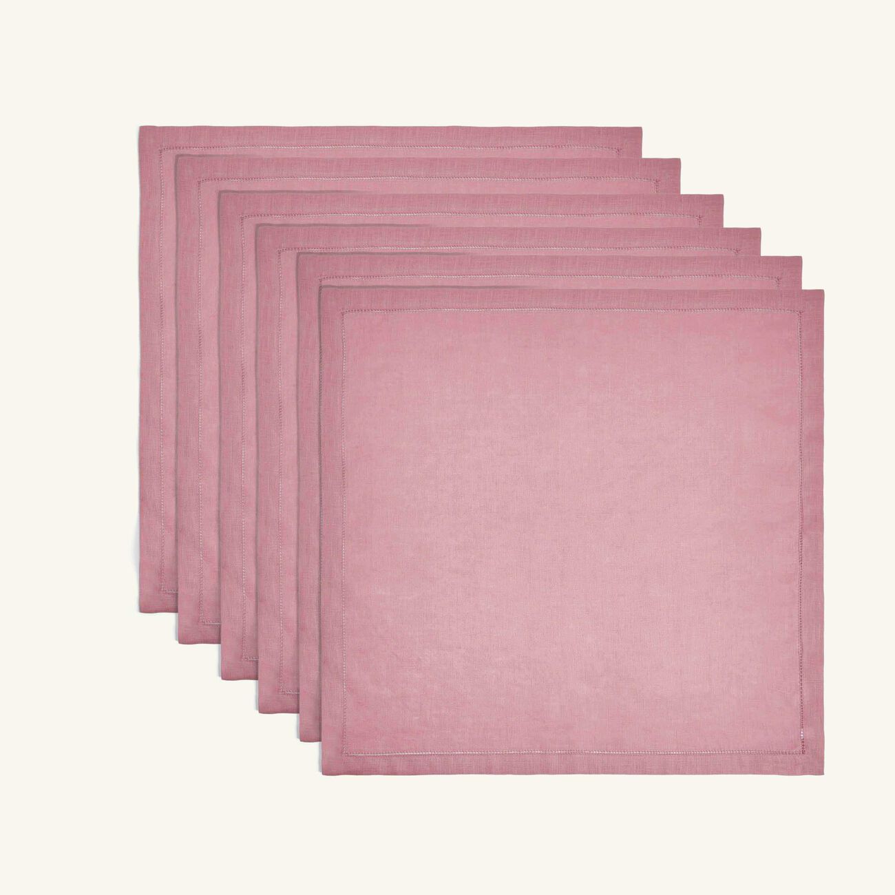 catherine denoual feliz napkin pink set of 6