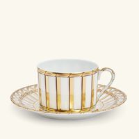 pinto paris vannerie tea cup and saucer gold