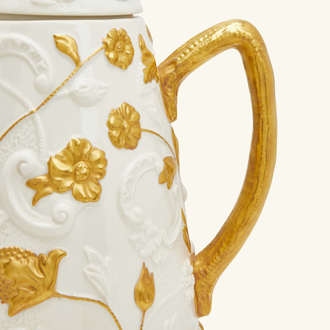 villari taormina coffee   tea pot gold
