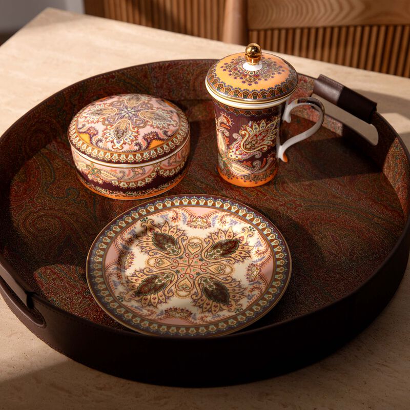 طقم ثيسل للديكور باللون الوردي من قطعتين إيترو طقم ثيسل للديكور باللون الوردي من قطعتين