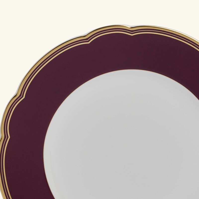 bernardaud pompadour salad plate round red 21cm