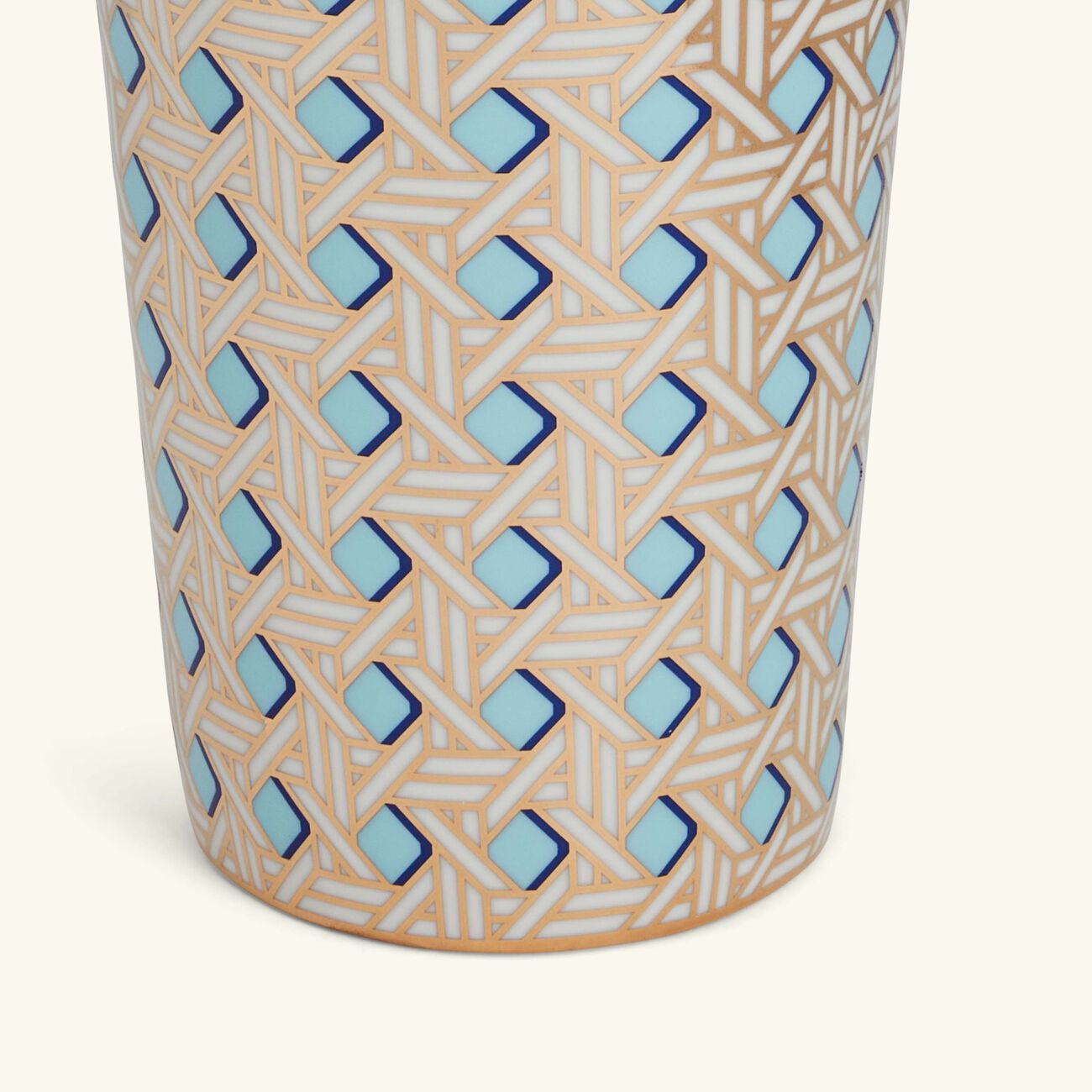 jonathan adler basketweave vase cuff small blue