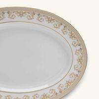 versace medusa gala serving platter oval white 34cm