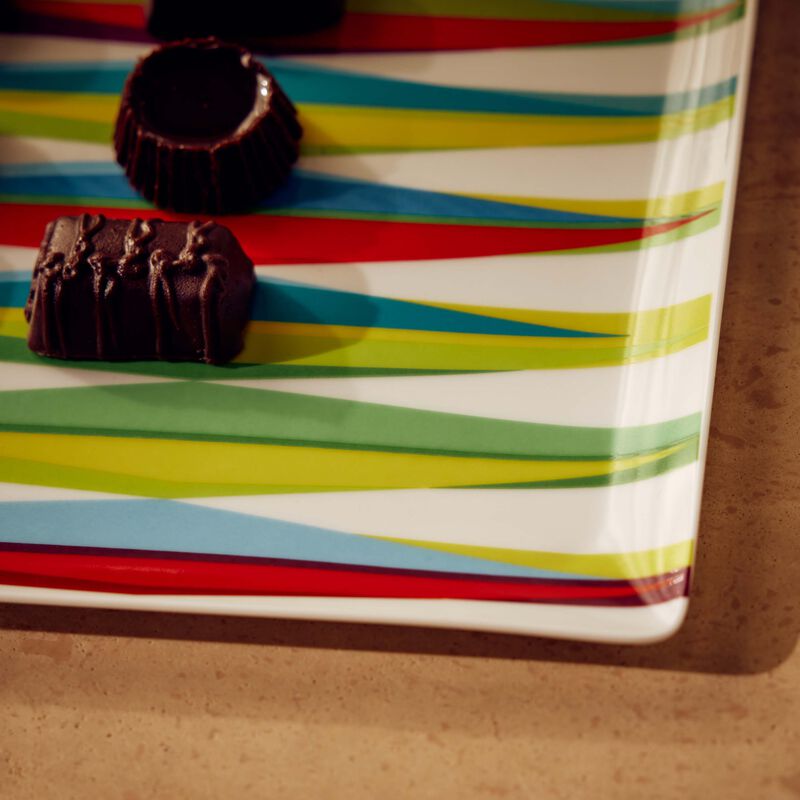 برناردو طبق الضيافة ماركو مينكاتشي مستطيل أخضر 22 سم