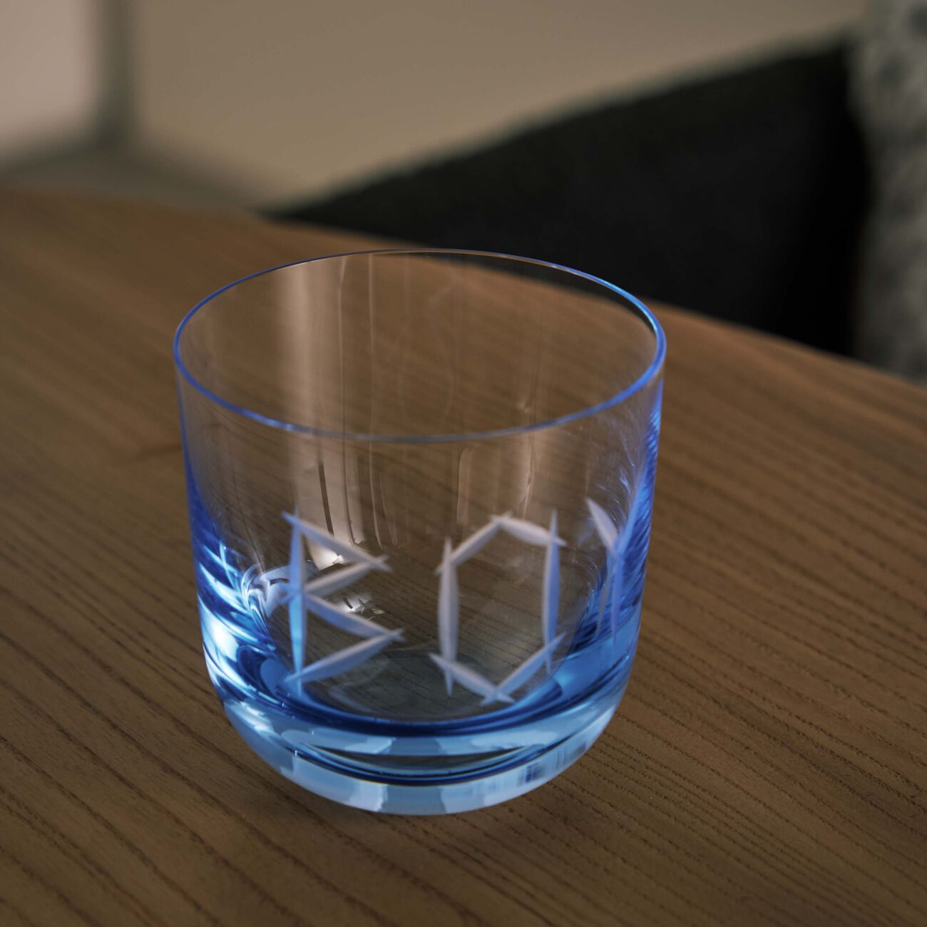 ruckl abc boy drinking glass blue