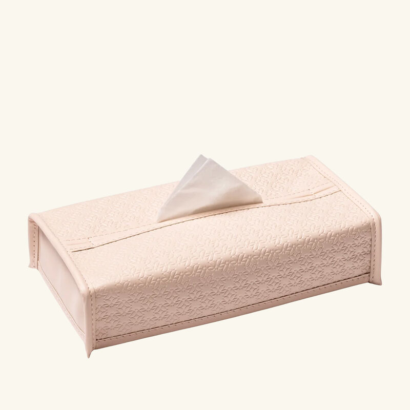 Elie Saab Monogram Tissue Holder Torrone Beige giobagnara elie saab monogram tissue holder torrone beige