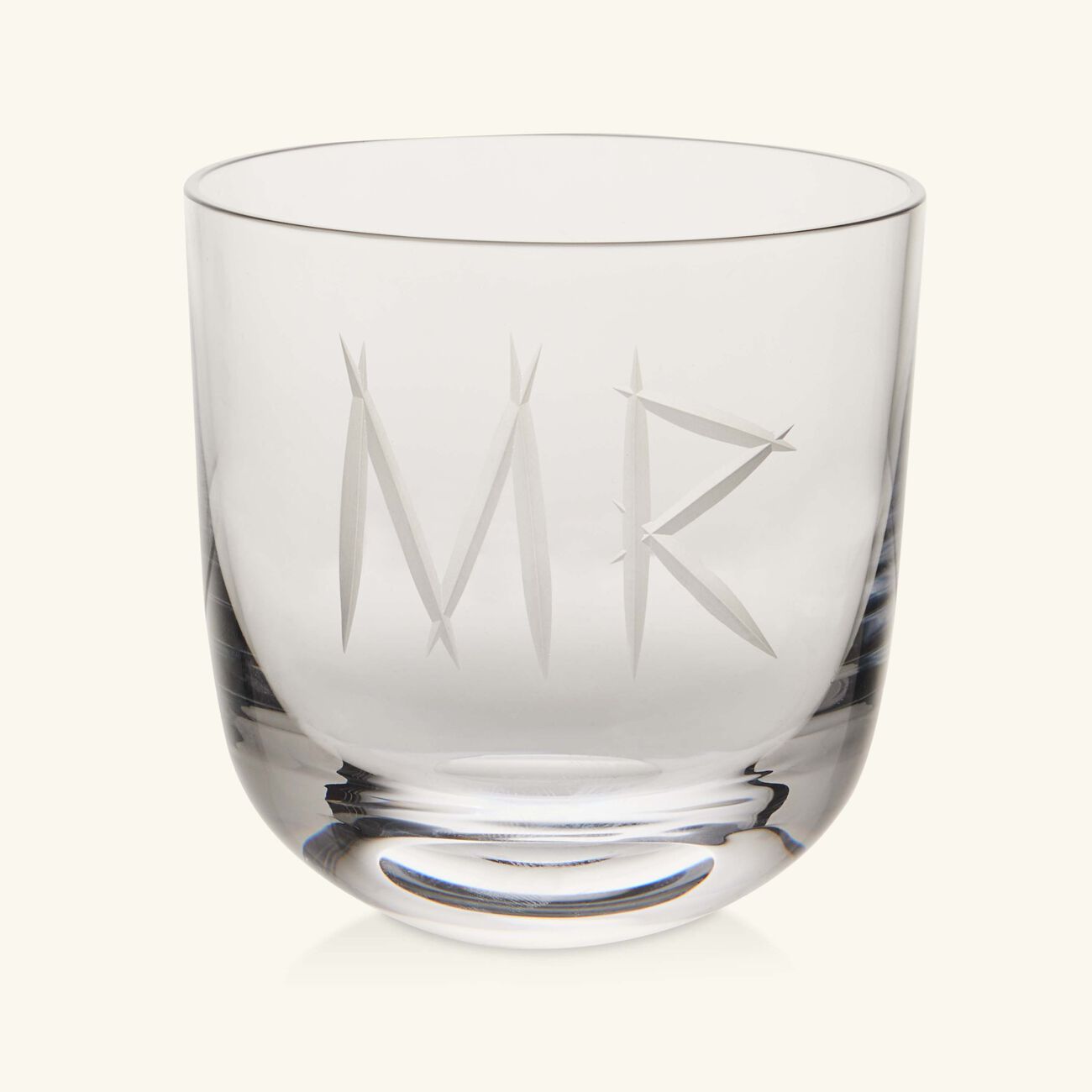 ruckl abc mr drinking glass clear