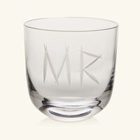 ruckl abc mr drinking glass clear