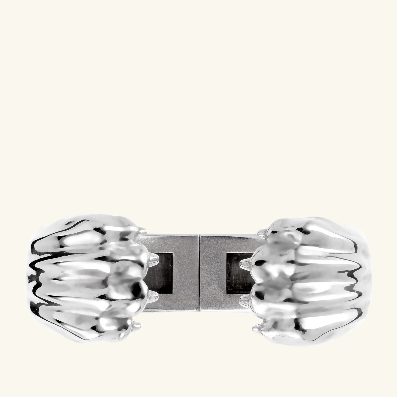 christofle patte de lion handcuff sterling silver size 1