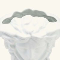 versace medusa grande vase medium white