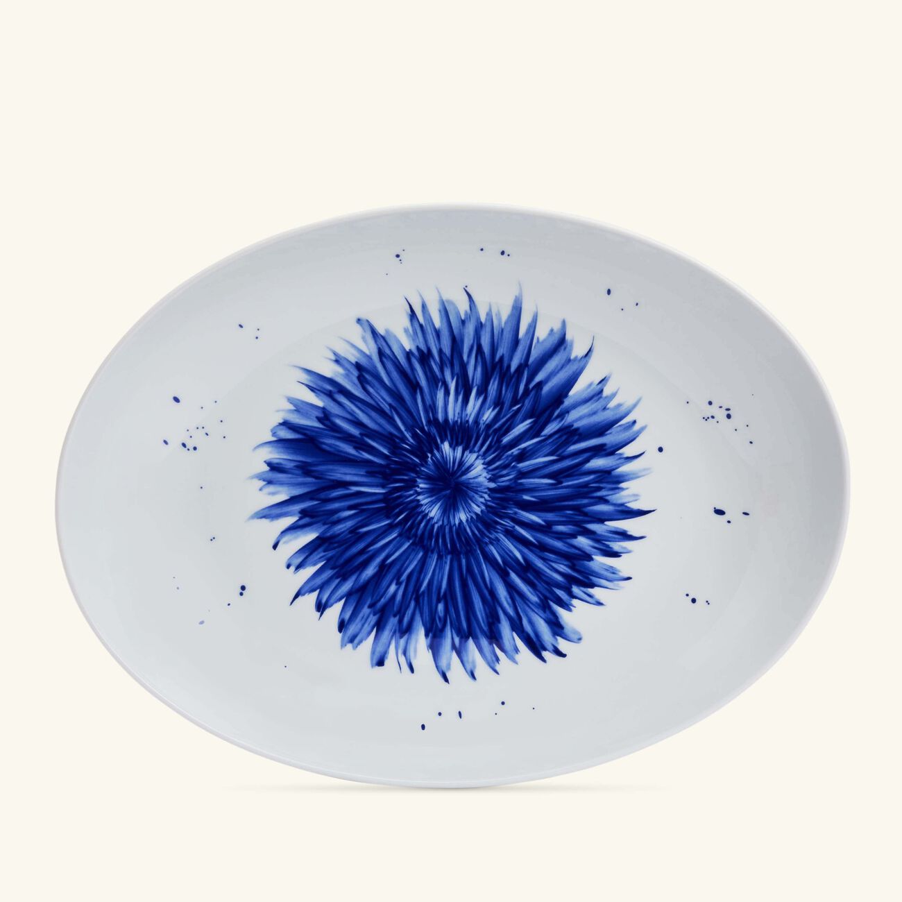 bernardaud in bloom serving platter oval blue 15cm
