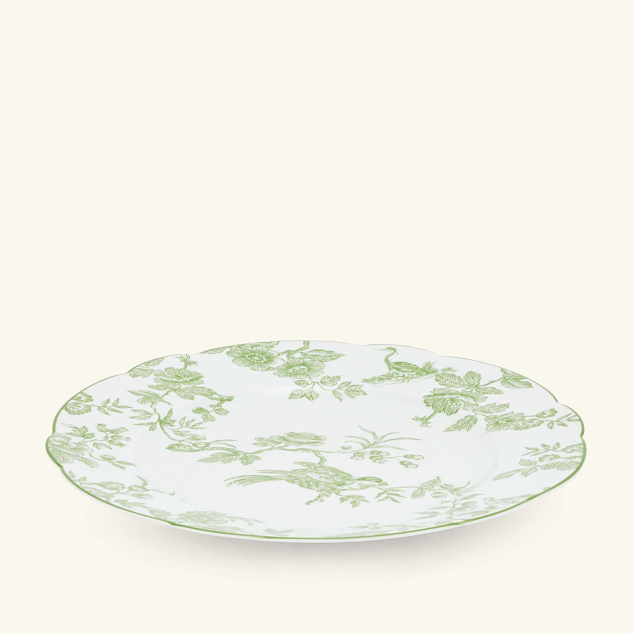 bernardaud albertine dinner plate round green 26cm