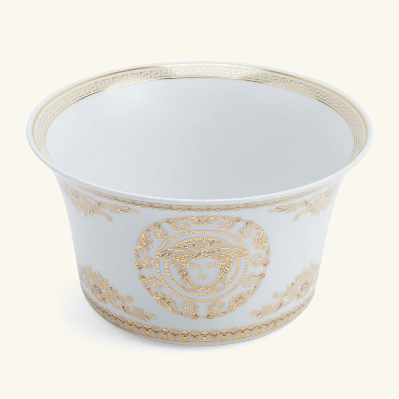 versace medusa gala salad bowl white 17cm