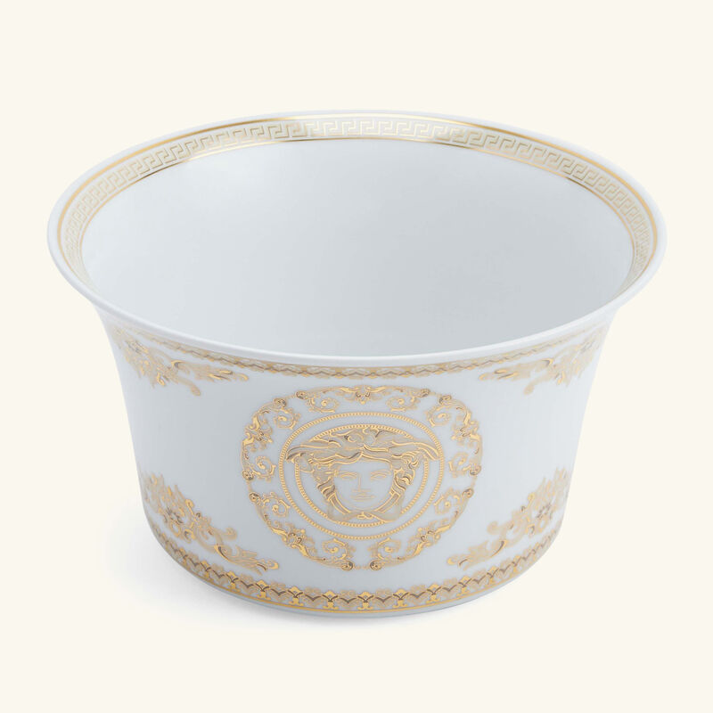 versace medusa gala salad bowl white 17cm