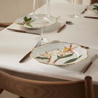 pinto paris histoires d orchidees dinner plate round green 26cm