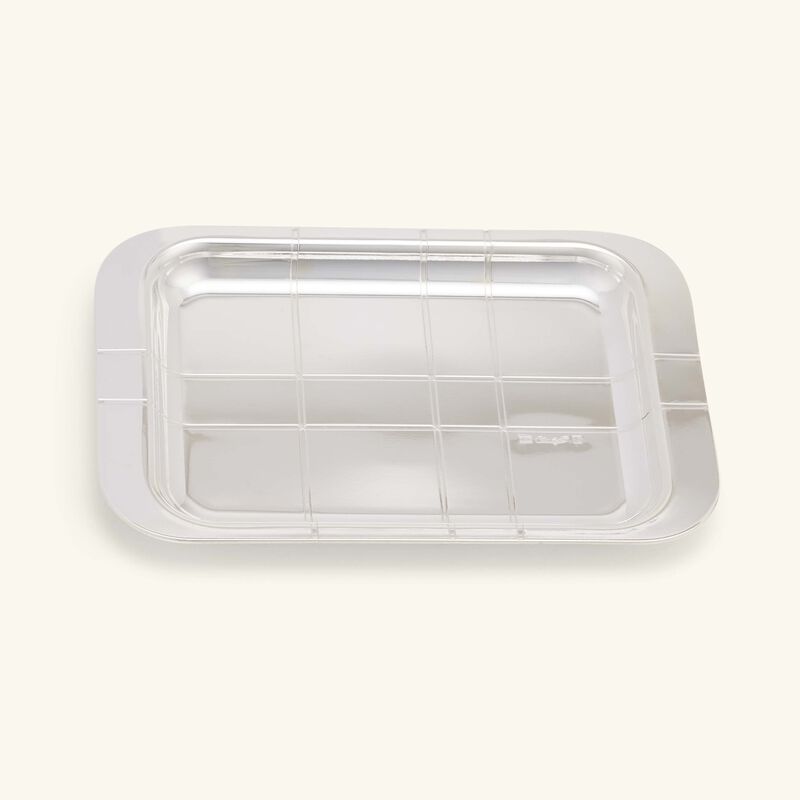 Graphik Serving Tray Rectangular Small Silver Plated christofle graphik serving tray rectangular small silver plated