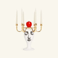 fornasetti frutto proibito white candle holder